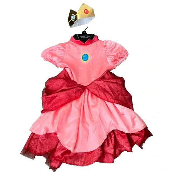 strapless open back dress Yellow Beauty Dress Up Costume main image 0